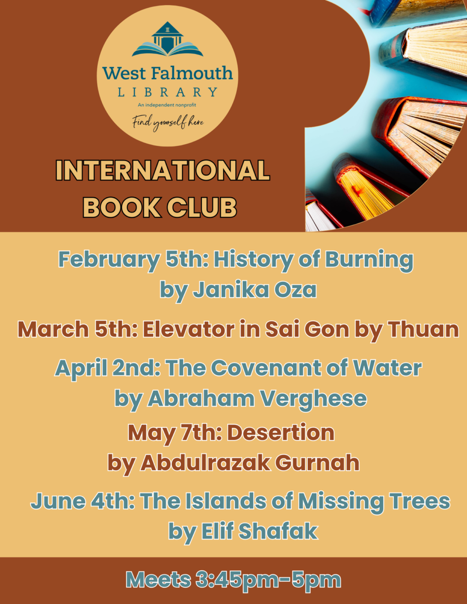 International Book Club Late WinterSpring 2025 Flyer