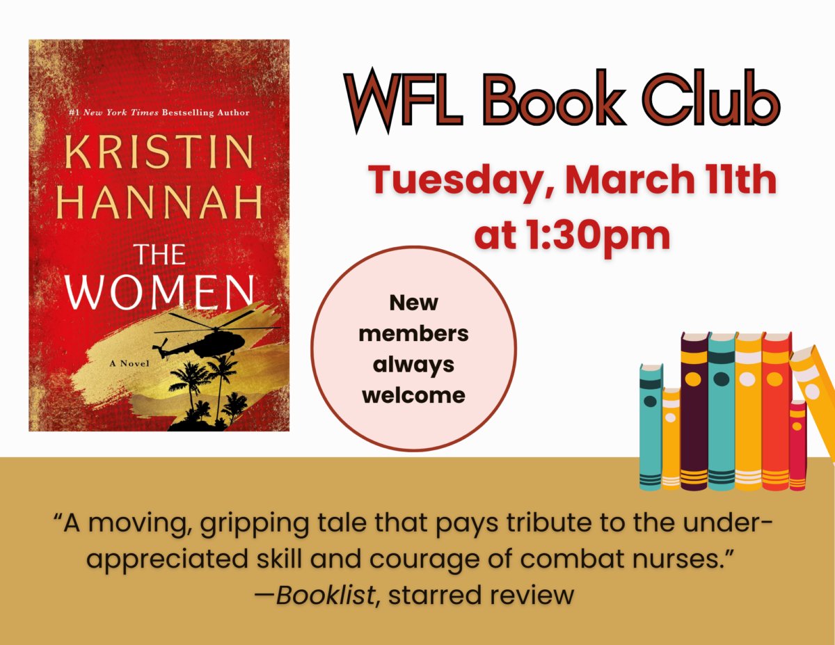 WFL Book Club March 2025 Flyer