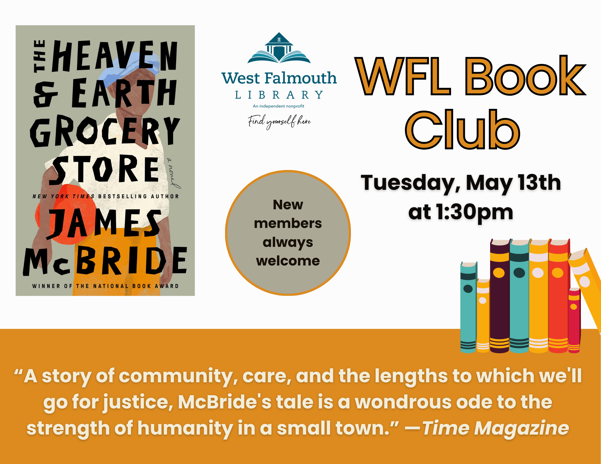 WFL Book Club May 2025 Flyer