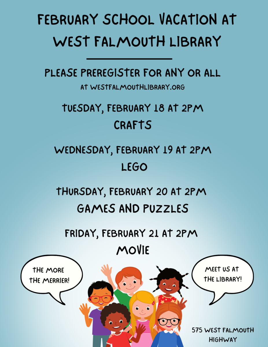 February 2025 School Vacation Events Flyer