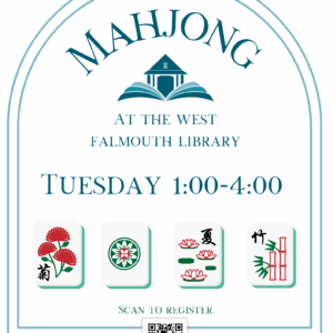 Mahjong Fall 2025 Flyer at West Falmouth Library
