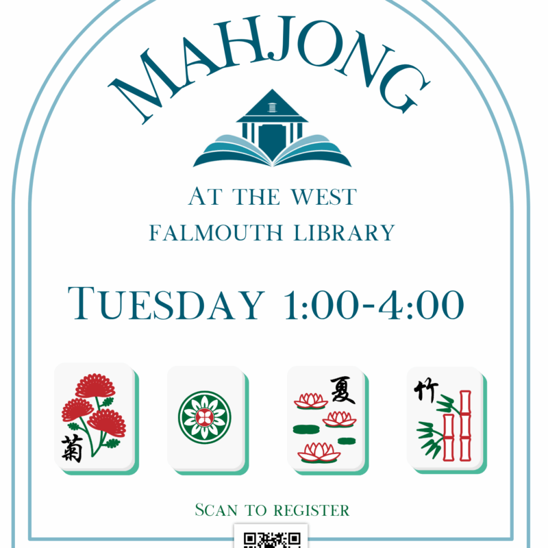 Mahjong Fall 2025 Flyer at West Falmouth Library