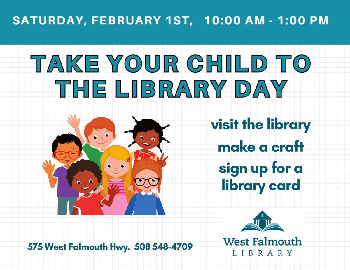 flyer for Feb. 1 take your child to the library flyer