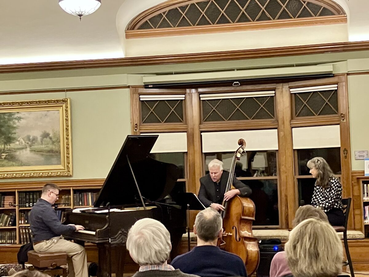 Alexis Cole Trio in concert at West Falmouth Library January 2025