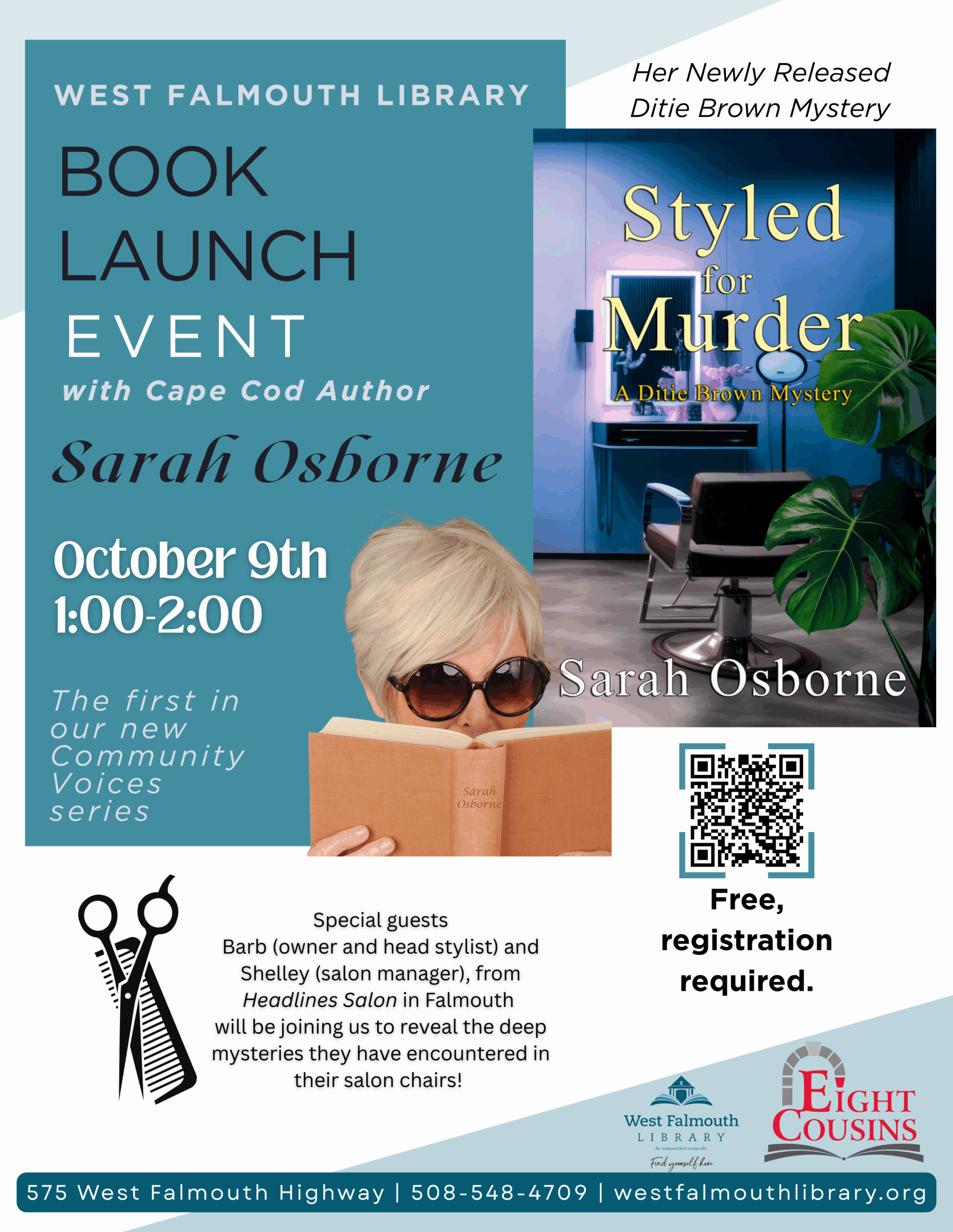 Fall 2025 Sarah Osborne Flier for West Falmouth Library