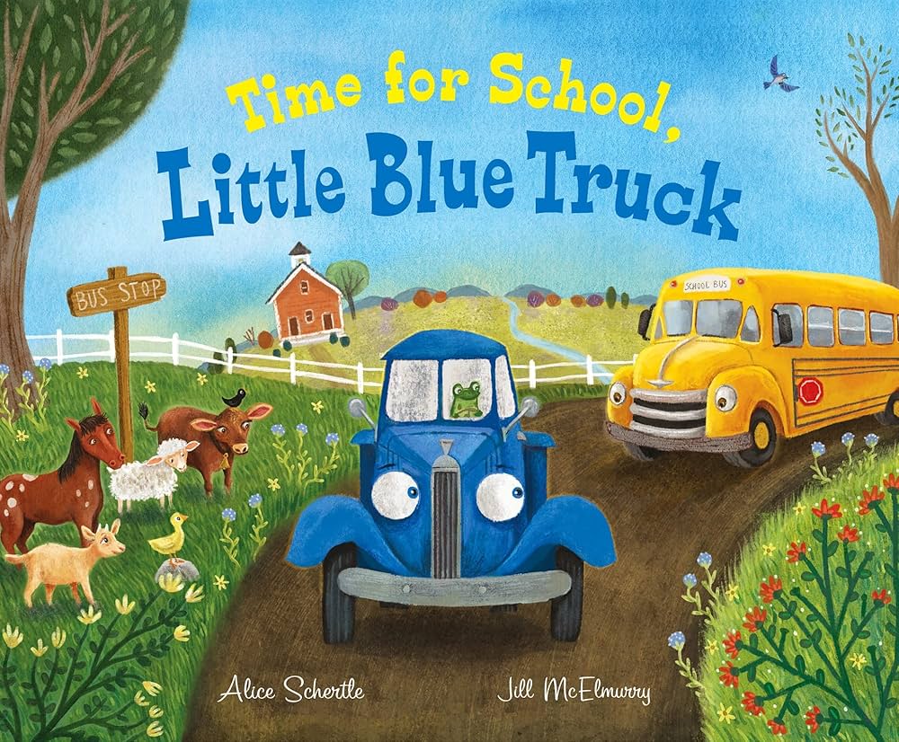 September StoryWalk is Time for School, Little Blue Truck