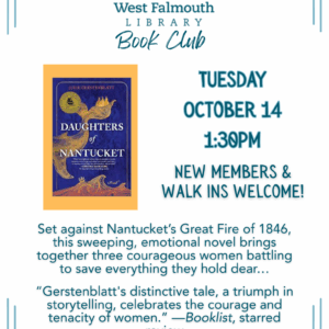 2025 WFL Fall Book Club flier for Daughters of Nantucket