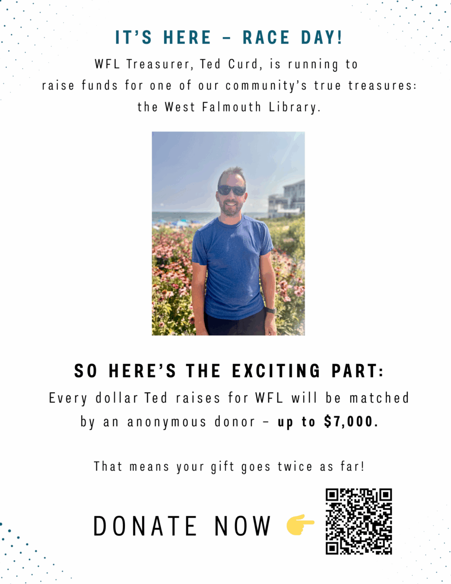 Ted Curd donation QR Code for Falmouth Road Race donations