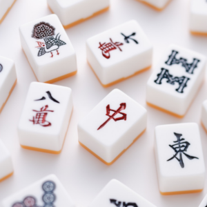 photo of mahjong tiles