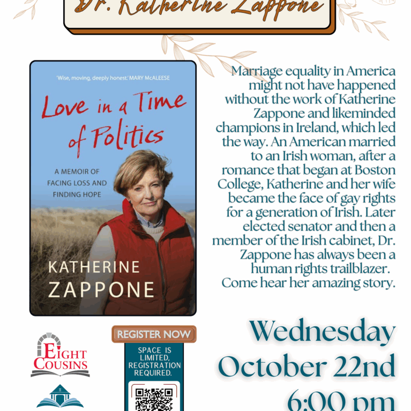 Fall 2025 Zappone Author Talk Flyer for West Falmouth Library