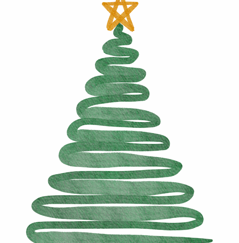 christmas tree drawing