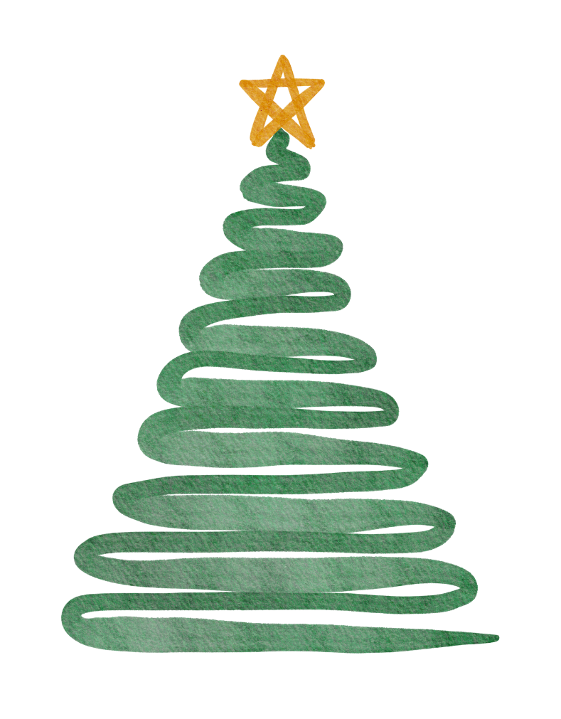 christmas tree drawing