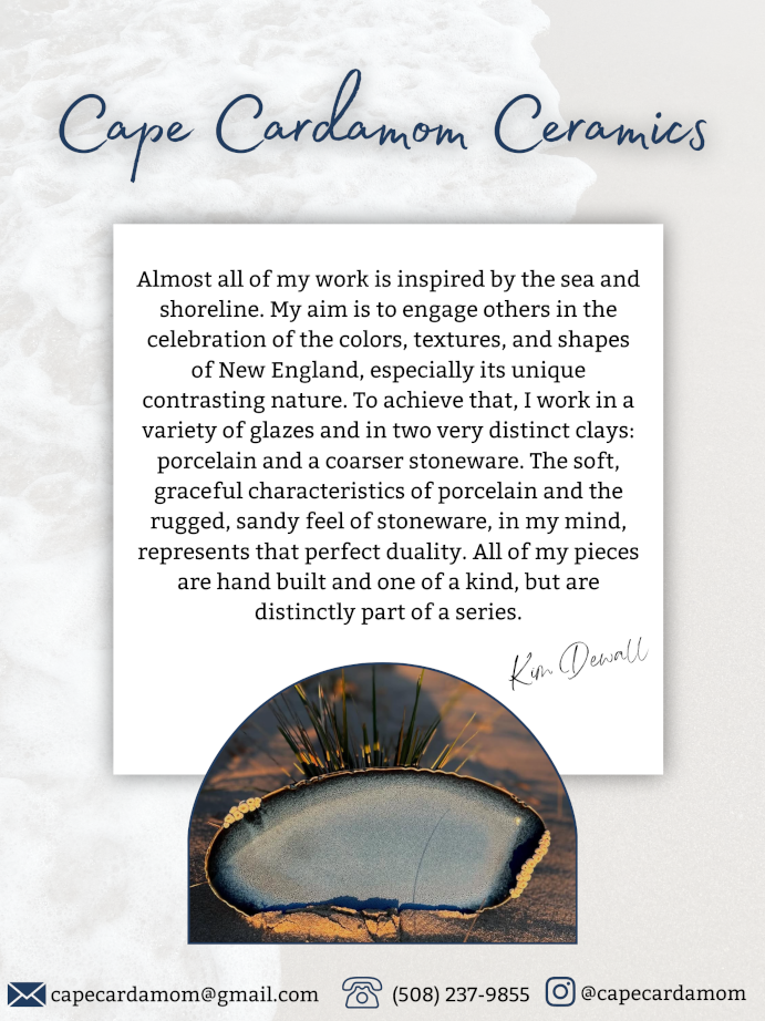 Flyer for NOVEMBER 2025 Artist of the Month Kim DeWall