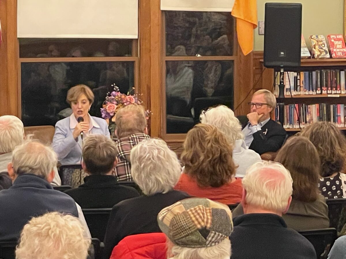 Katharine Zappone and Charles Roussel