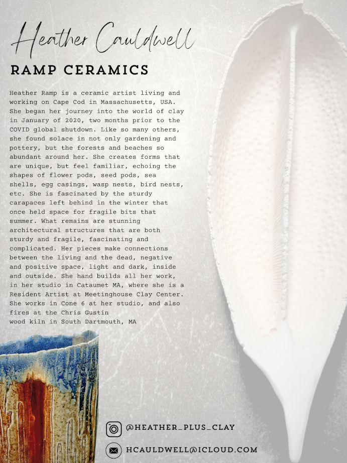 flyer for December 2025 Artist of the Month at West Falmouth Library Heather Cauldwell