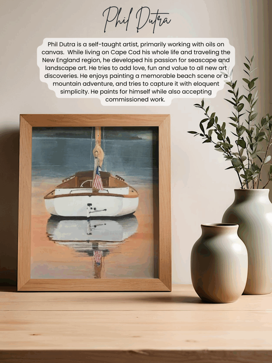 January 2026 Artist of the Month at West Falmouth Library Phil Dutra