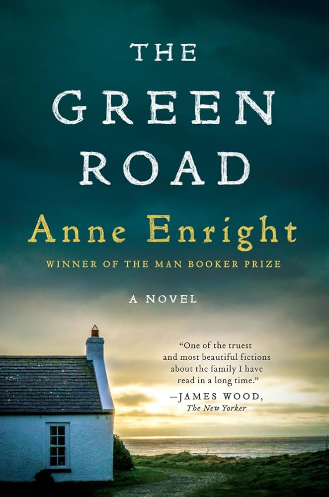book cover for the green road by anne enright