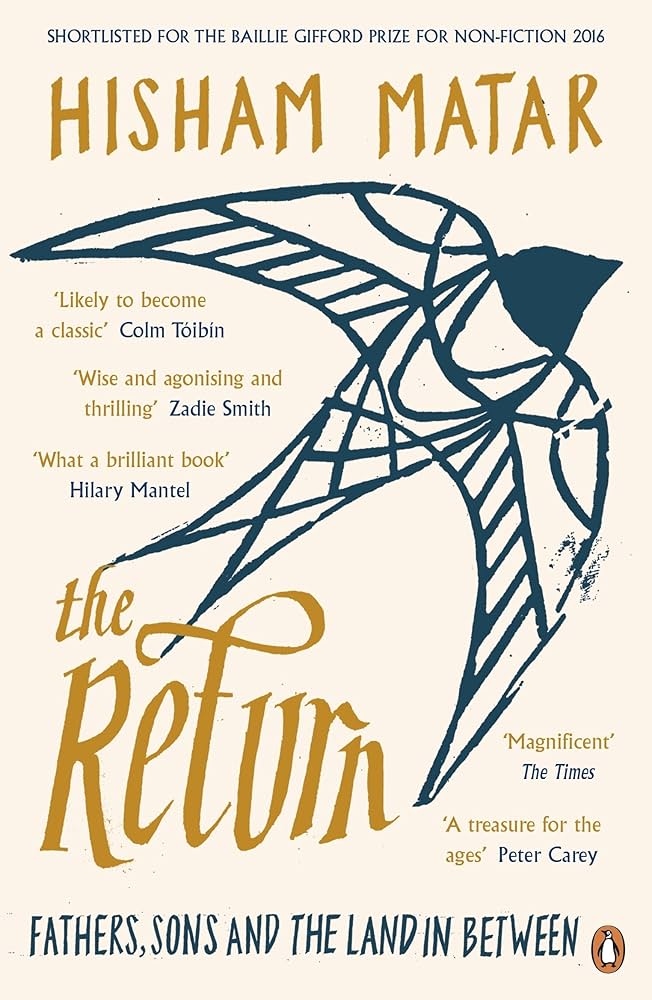 book cover for The Return by Hisham Matar