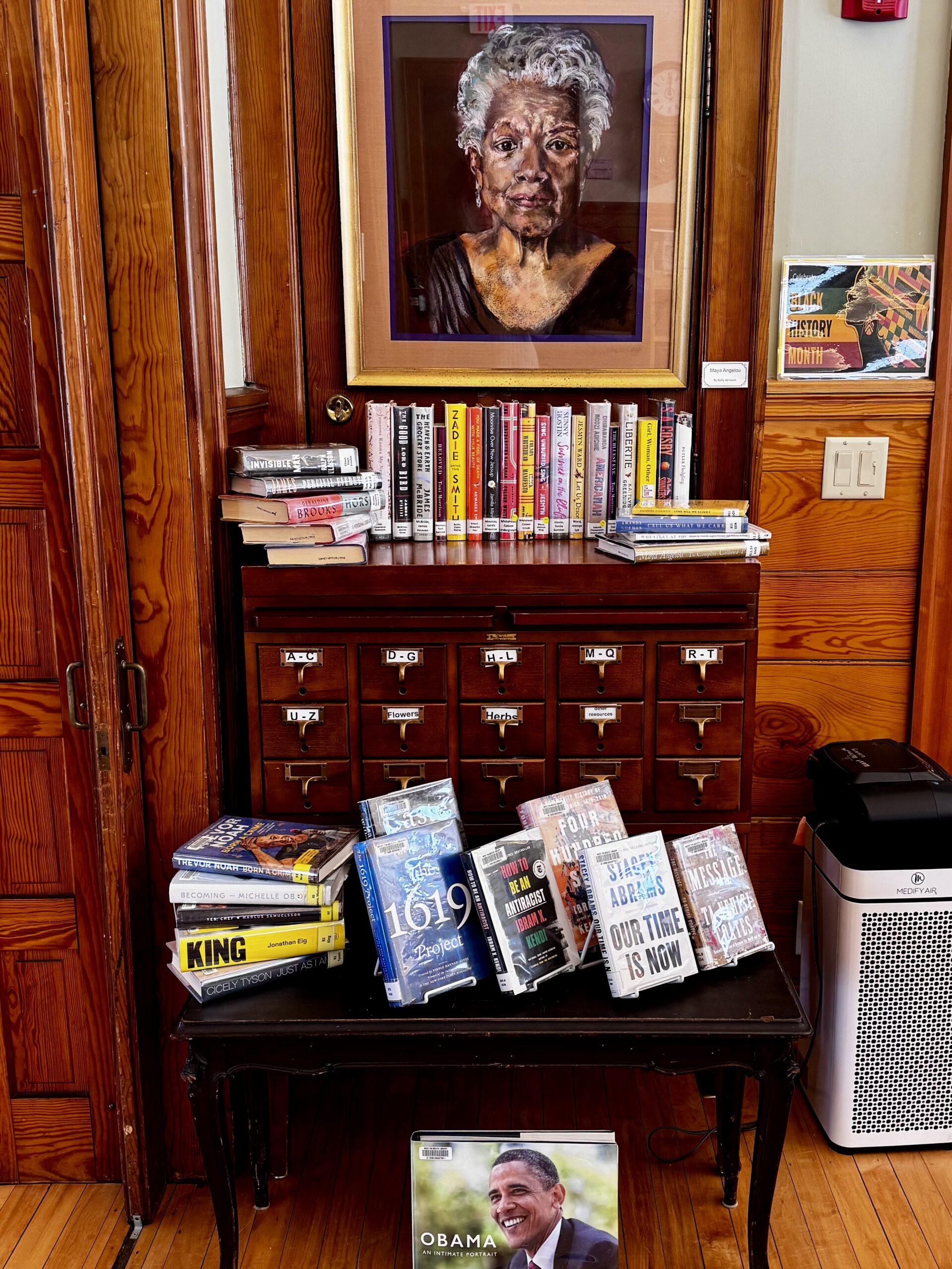 2026 Black History Month display at West Falmouth Library