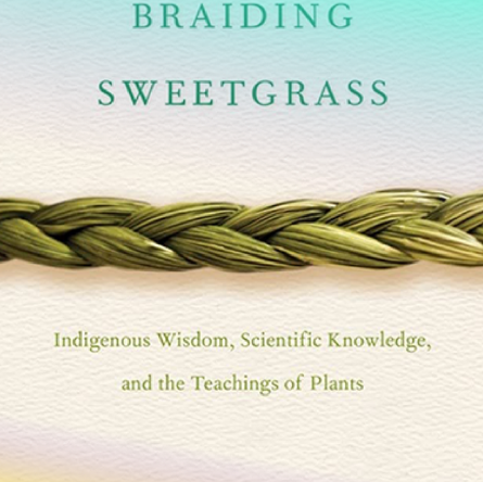 book cover for Braiding Sweetgrass: Indigenous Wisdom, Scientific Knowledge and the Teachings of Plants by Robin Wall Kimmerer
