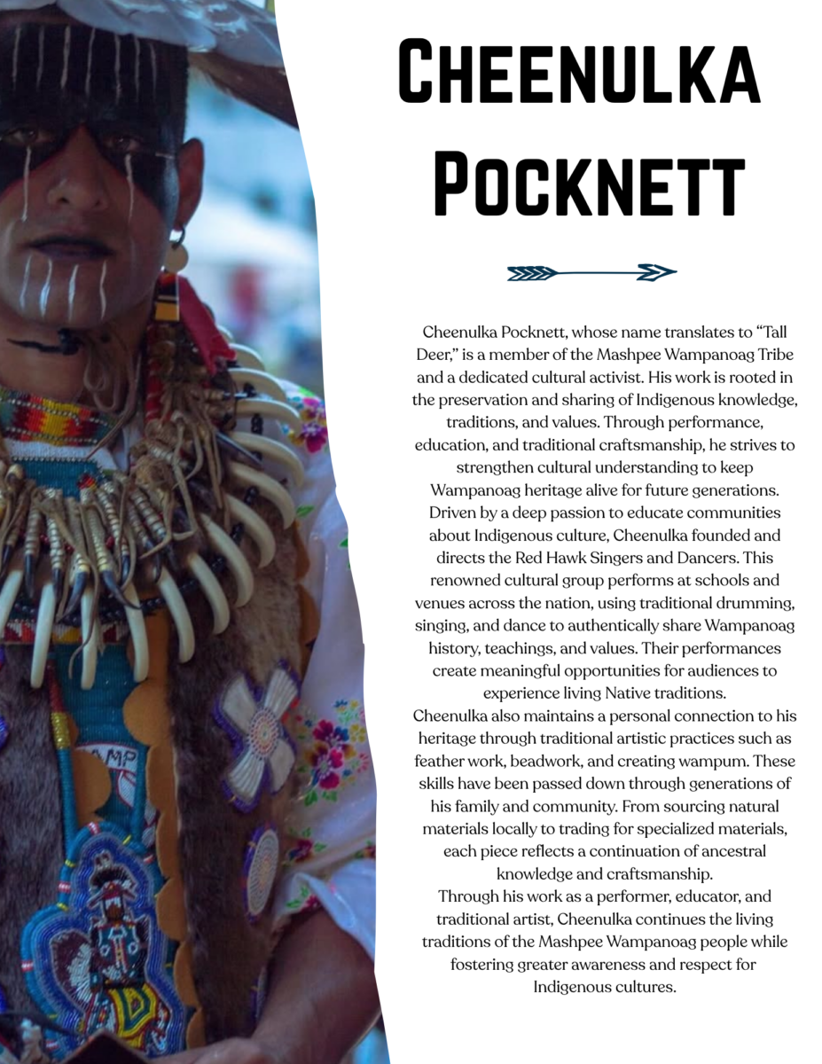 flyer for April 2026 Artist of the Month Cheenulka Pocknett at West Falmouth Library
