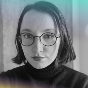 black and white photo fo poet Jane Huffman