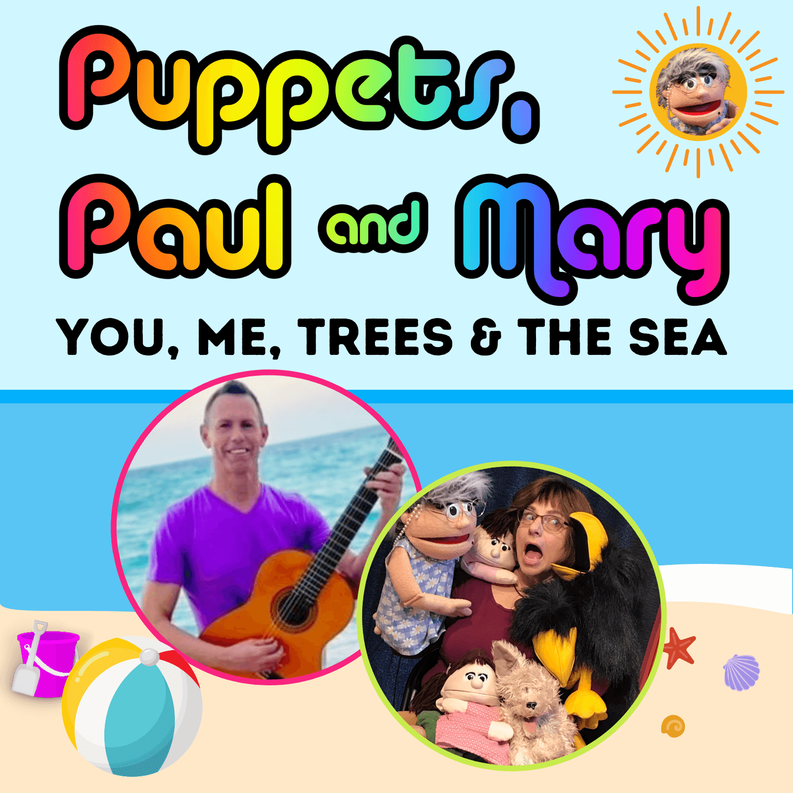 Photo of children entertainment group Puppets, Paul and Mary